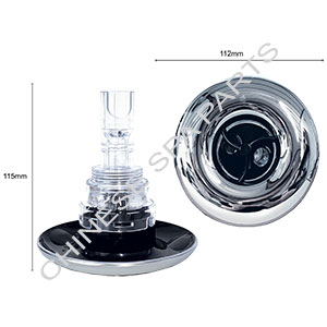 LVJ 4.5 inch Roto Chrome Jet Crystal Series